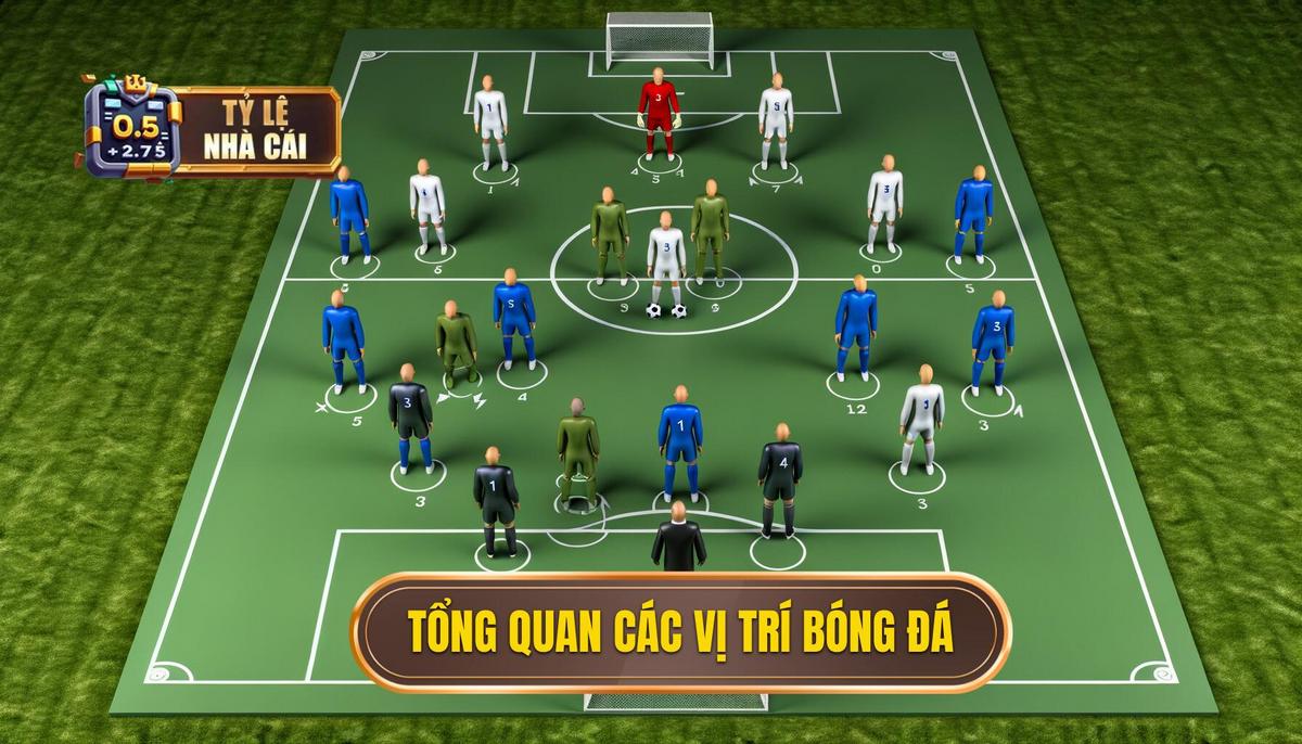 Tổng quan về các vị trí trong bóng đá