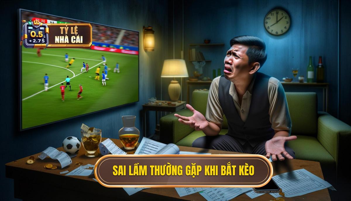  Những sai lầm thường gặp khi bắt kèo bóng đá