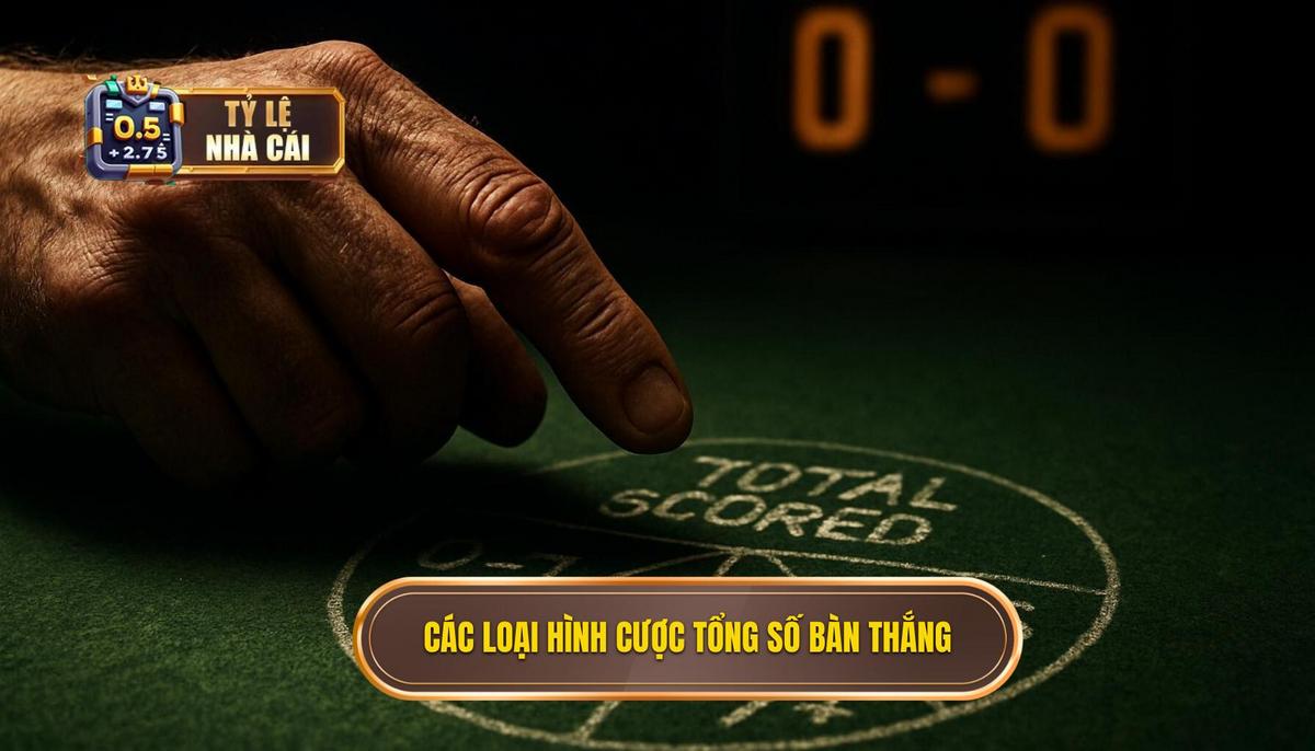 Các loại hình Kèo cược tổng số bàn thắng phổ biến