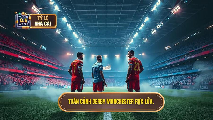 1. Toàn cảnh Derby Manchester rực lửa.