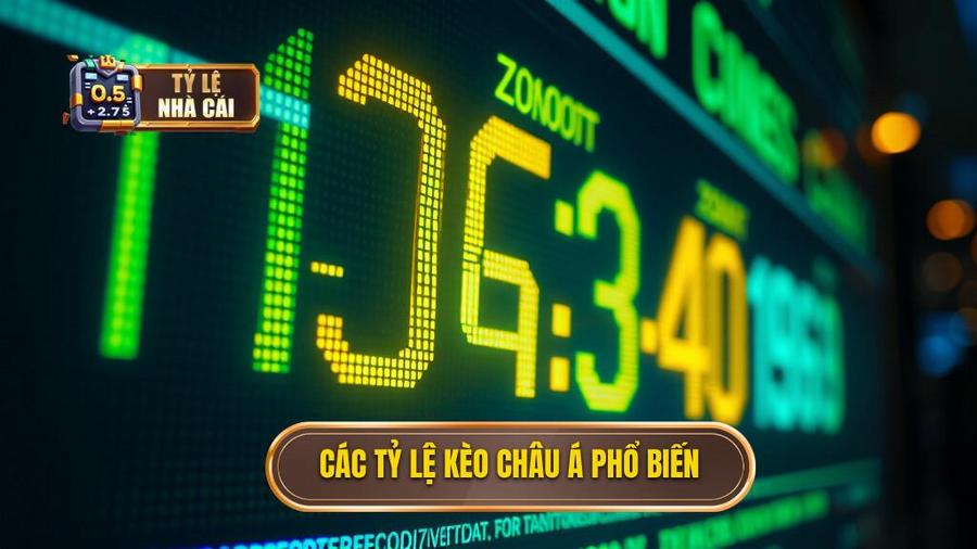 Các con số phổ biến trong bảng kèo cược châu Á