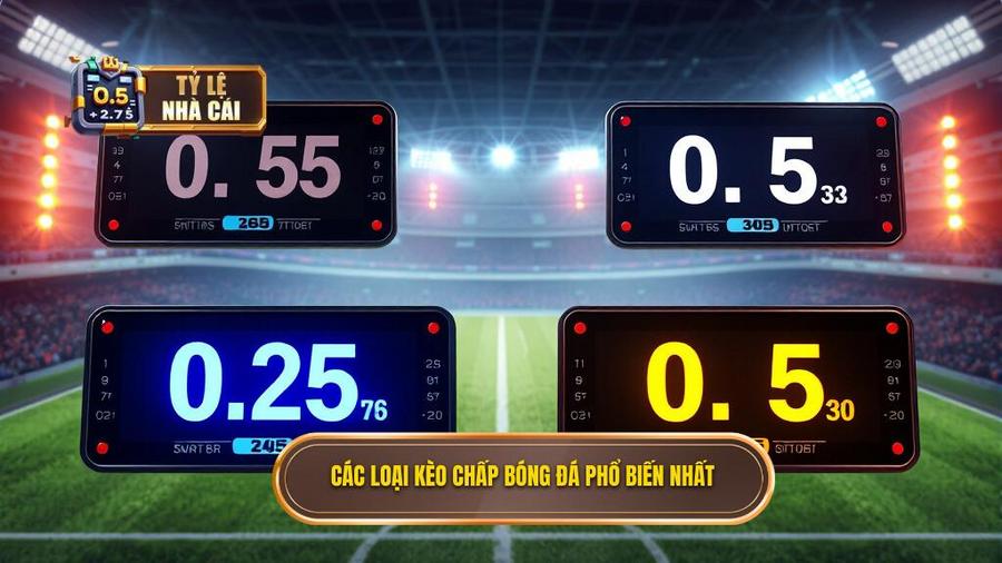 Các loại kèo chấp phổ biến và cách đọc chi tiết