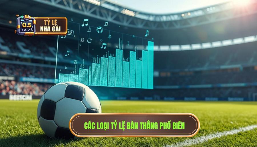 Các loại tỷ lệ bàn thắng nhà cái phổ biến hiện nay